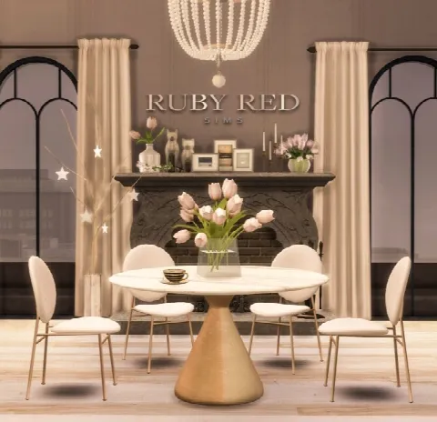Silhouette Pedestal Dining Table & Chairs