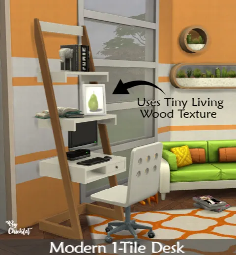 Maxis Match Modern 1 Tile Desk