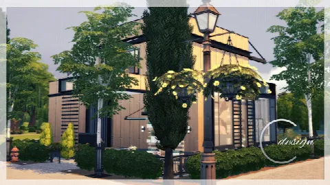 Eco Townhouse by Cross Design, Sims 4 residential lots CC – image 2