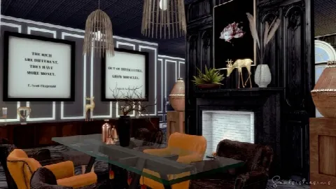 Art Deco Apartment by Soulsistersims, Sims 4 residential lots CC – image 2