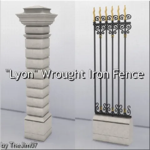 Lyon Wrought Iron Fence