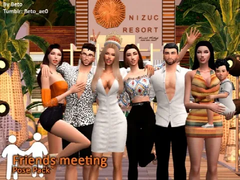 Friends meeting Pose Pack