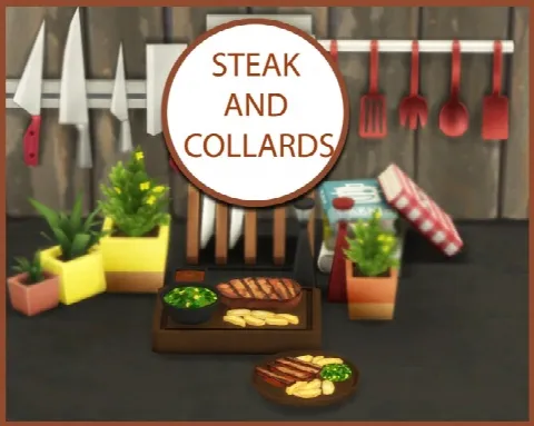 STEAK AND COLLARDS