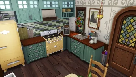 GRANDPARENTS’ DREAM COTTAGE by Avelineyt, Sims 4 residential lots CC – image 2