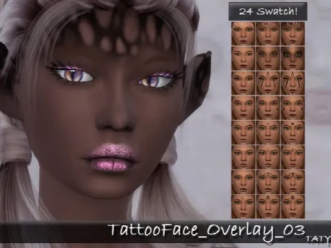 Tattoo Face Overlay 03