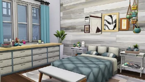 BIG BLENDED FAMILY APARTMENT by Avelineyt, Sims 4 residential lots CC – image 4