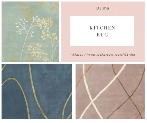 Kitchen Collection I: Backplashes & Rug by Dinha Gamer, Sims 4 decor CC – image 2
