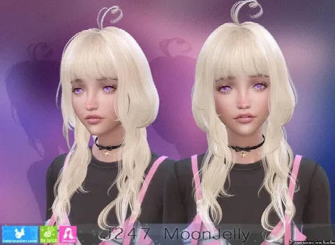 J247 Moonjelly hair (P) by Newseasims, Sims 4 hair CC – image 4
