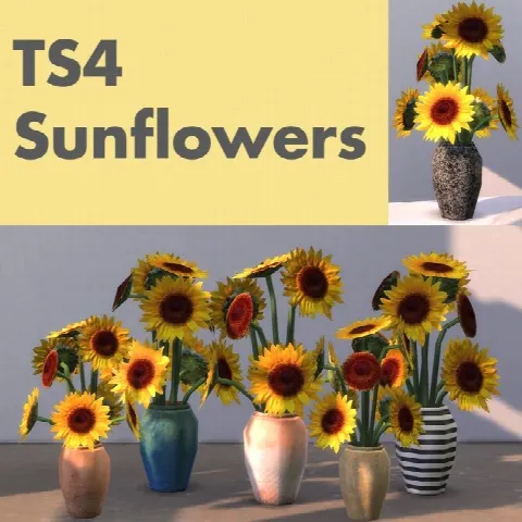 Sunflower retextures of a BG vase