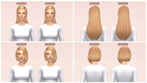 LowPoly Hairs