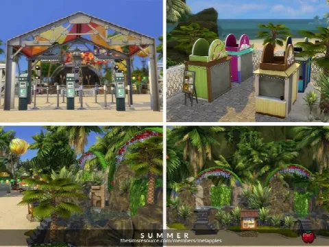 Summer Festival by melapples, Sims 4 community lots CC – image 2