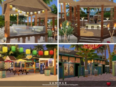 Summer Festival by melapples, Sims 4 community lots CC – image 3