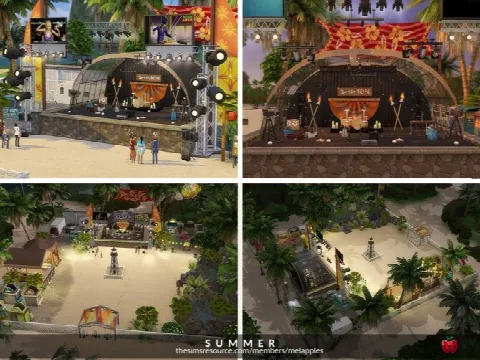Summer Festival by melapples, Sims 4 community lots CC – image 4