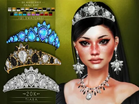 Tiara, necklaces & earrings
