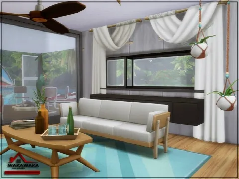 WAKAWAKA Home by marychabb, Sims 4 residential lots CC – image 3