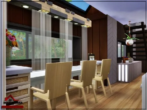 WAKAWAKA Home by marychabb, Sims 4 residential lots CC – image 4