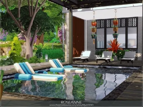 Roseanne home by MychQQQ, Sims 4 residential lots CC – image 2