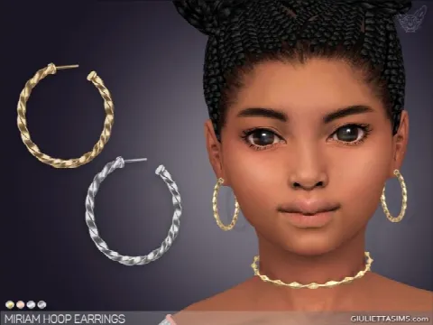 Miriam Hoop Earrings For Kids