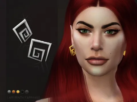 Labyrinth earrings
