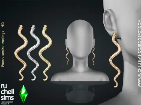FANCY SNAKE EARRINGS