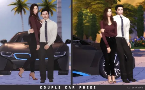 Couple Car Poses