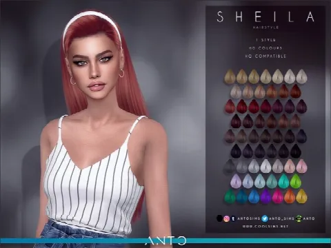 Sheila long hair with headband