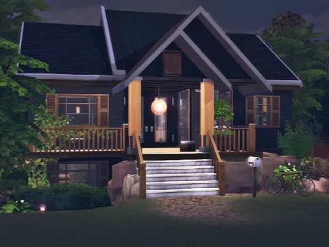 Graham home by Rirann, Sims 4 residential lots CC – image 3