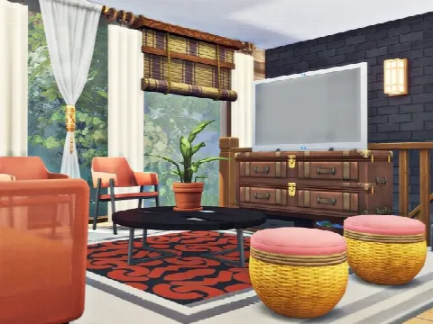 Graham home by Rirann, Sims 4 residential lots CC – image 4