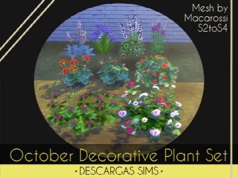 October Decorative Plant Set