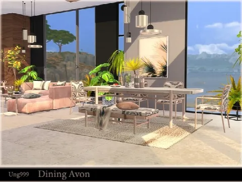 Dining Avon by ung999, Sims 4 dining room CC – image 2