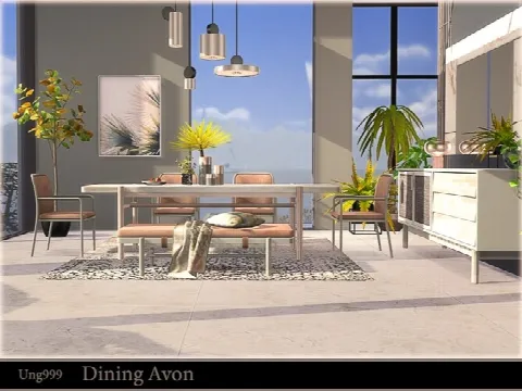 Dining Avon by ung999, Sims 4 dining room CC – image 4