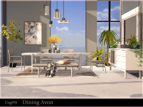 Dining Avon by ung999, Sims 4 dining room CC – image 5