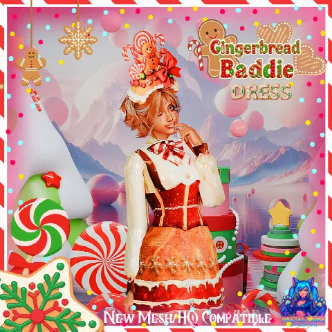 Gingerbread Baddie Dress