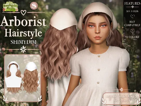 Arborist Hairstyle by Shimydim, Sims 4 hair CC – image 2