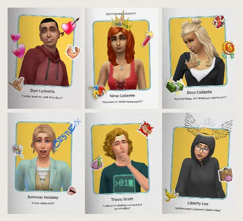 Yearbook Legends: Class of '00 Portrait Frame by dkman84m2, Sims 4 decor CC – image 2
