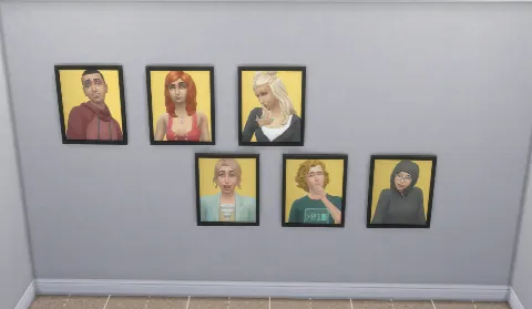 Yearbook Legends: Class of '00 Portrait Frame by dkman84m2, Sims 4 decor CC – image 4