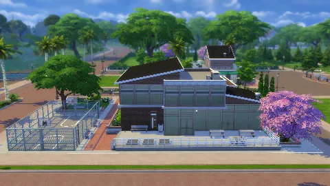Magnolia Promenade High School by IntincrMars, Sims 4 community lots CC – image 2