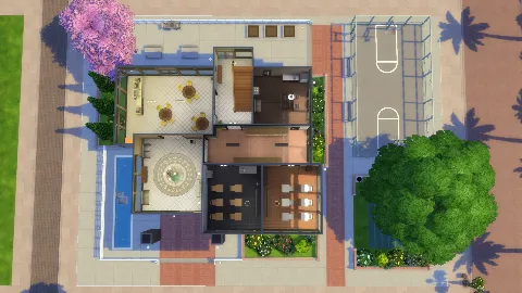 Magnolia Promenade High School by IntincrMars, Sims 4 community lots CC – image 3