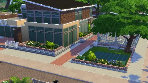 Magnolia Promenade High School by IntincrMars, Sims 4 community lots CC – image 5