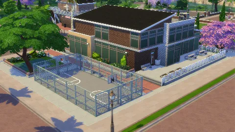 Magnolia Promenade High School by IntincrMars, Sims 4 community lots CC – image 6