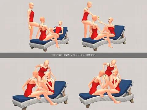 Poolside Gossip - Pose Pack