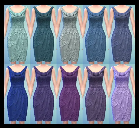 Bridesmaid Dress by simmillercc, Sims 4 female clothes CC – image 6