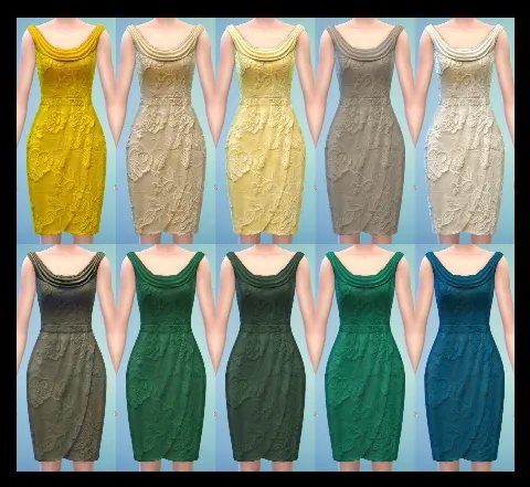 Bridesmaid Dress by simmillercc, Sims 4 female clothes CC – image 7