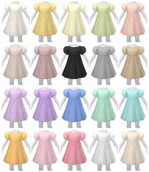 Flower Girls set by powluna, Sims 4 female clothes CC – image 5