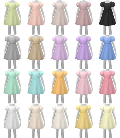 Flower Girls set by powluna, Sims 4 female clothes CC – image 7