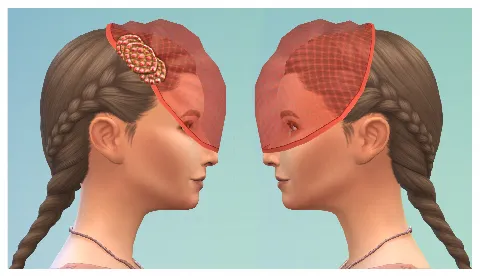 Separated My Wedding Stories veil by Menaceman44, Sims 4 headwear CC – image 3