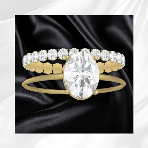 Diamond Ring and Wedding Band