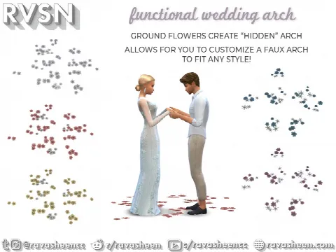 Holy Marchrimony Wedding Arches by RAVASHEEN, Sims 4 decor CC – image 5