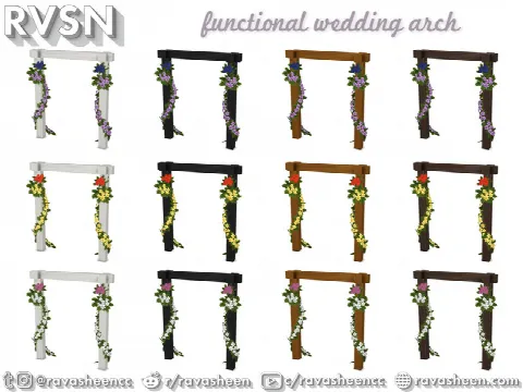 Holy Marchrimony Wedding Arches by RAVASHEEN, Sims 4 decor CC – image 6
