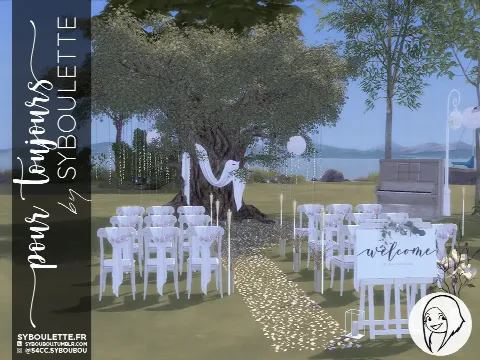 Pour Toujours wedding set